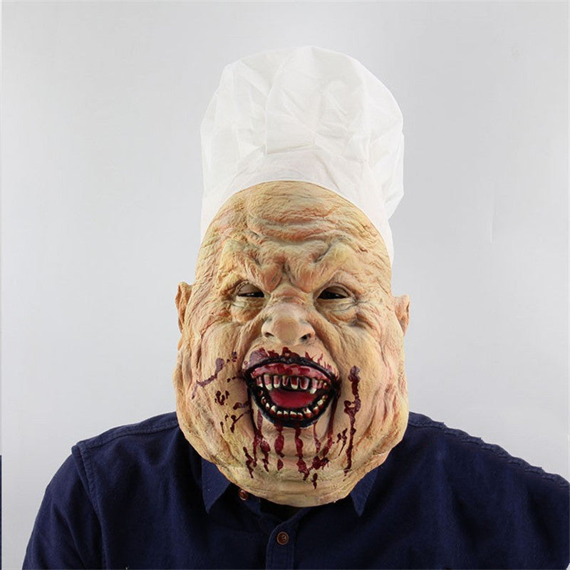 Halloween Chef Mask Full Face Bloody Horror Mask Adult A 3D Changing Face Moving Picture Frame - Tophatter Daily Deals