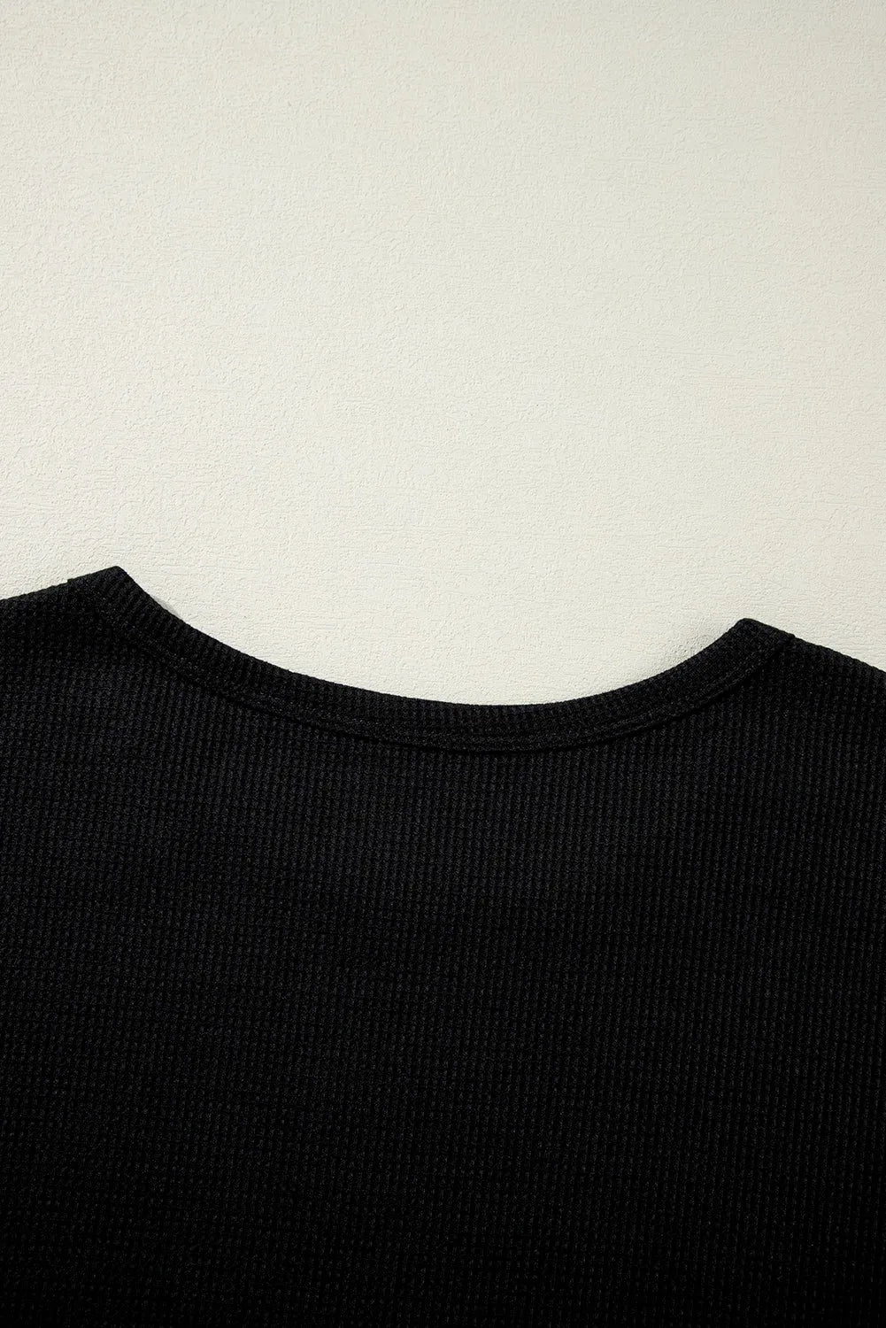 Black Textured Long Sleeve T Shirt and Pants Lounge Set Loungewear & Sleepwear/Loungewear - Tophatter Daily Deals