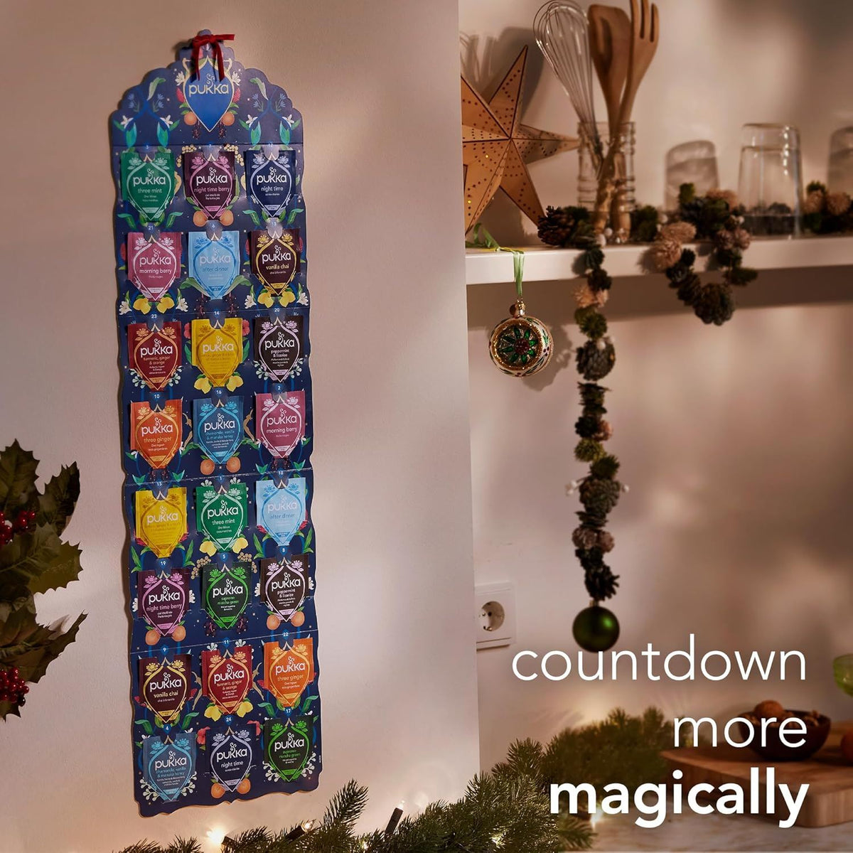 Pukka Tea Advent Calendar | Organic Herbal Tea Christmas Advent Calendar Advent Calendar - Tophatter Daily Deals