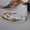 Stainless Steel Bamboo Shape Bracelet Bracelets - Tophatter Daily Deals