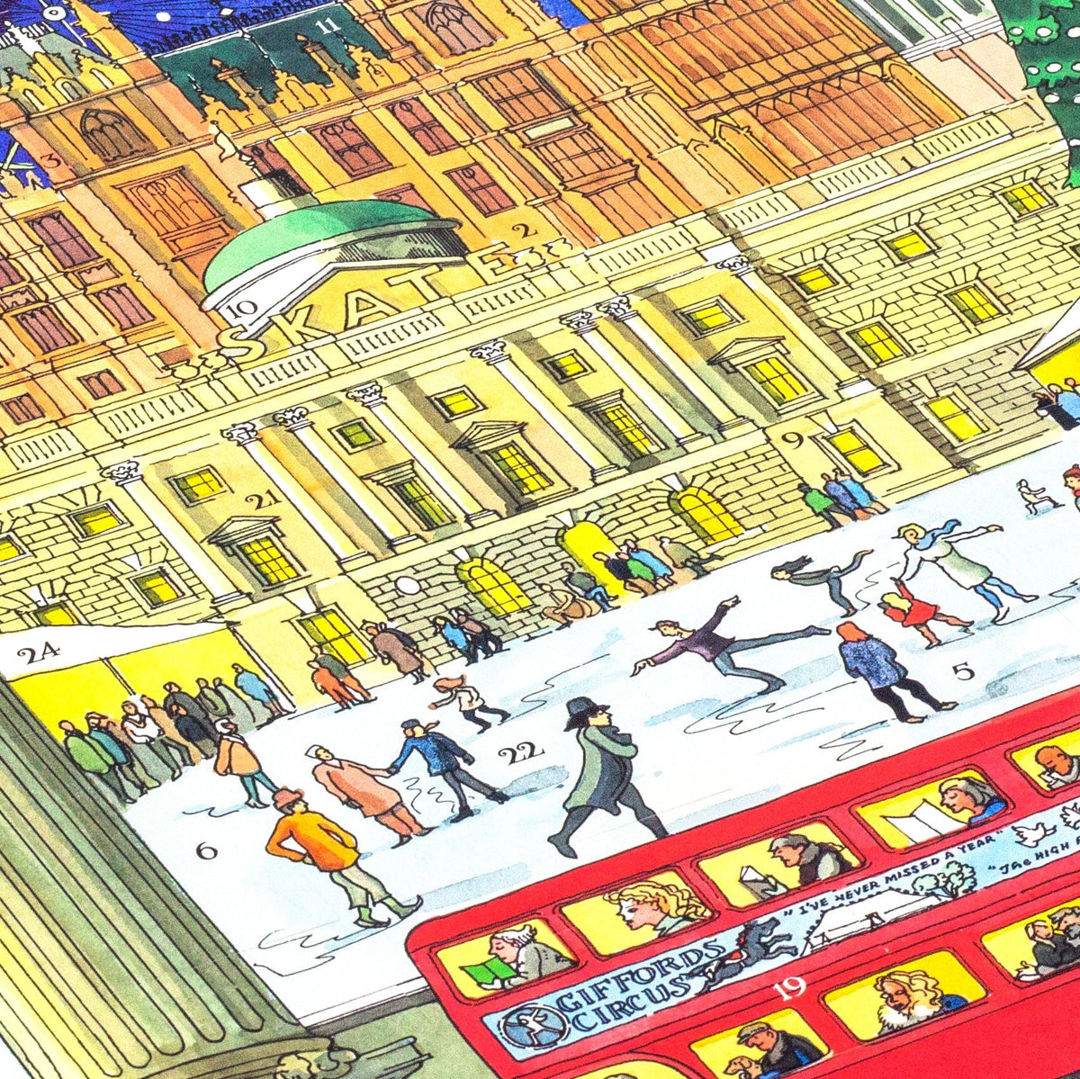 Christmas Advent Calendar Ice Skating At Somerset House | London Advent Calendar Traditional Advent Calendar | Picture Advent Calendar Paper Advent Calendar Advent Calendar - Tophatter Daily Deals