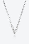 V To Z Zircon 925 Sterling Silver Necklace Necklaces - Tophatter Daily Deals