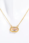 Copper 14K Gold-Plated Pendant Necklace Transparent One Size Necklaces - Tophatter Daily Deals
