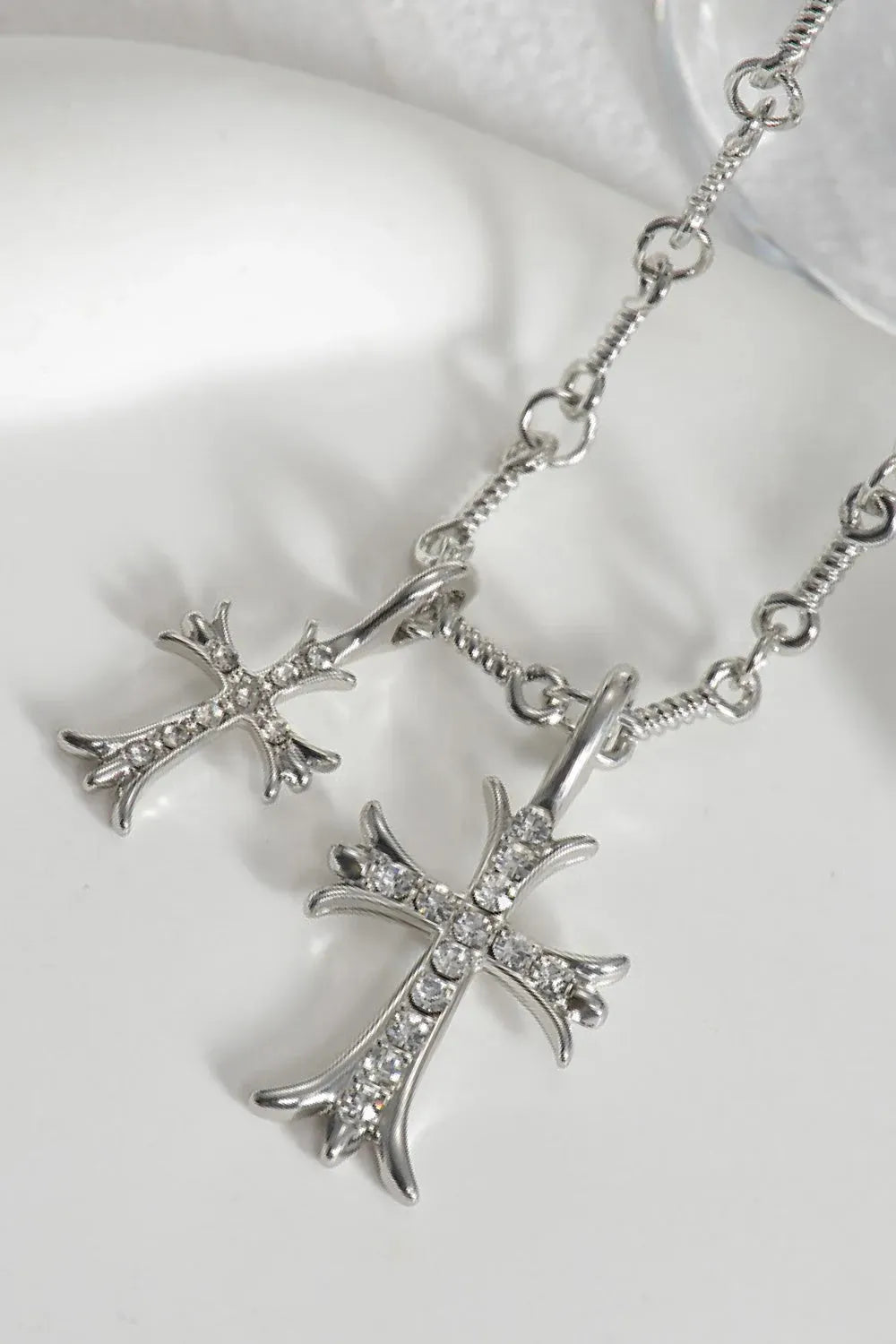 Cross Pendant Stainless Steel Necklace Necklaces - Tophatter Daily Deals