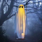 Hanging Swing Ghost Decoration Halloween 2025 Porch Lights - Tophatter Daily Deals