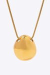 18K Gold-Plated Stainless Steel Lobster Clasp Necklace Necklaces - Tophatter Daily Deals