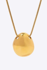 18K Gold-Plated Stainless Steel Lobster Clasp Necklace Necklaces - Tophatter Daily Deals