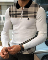 Soft Textured Men's Polo Sweater - Geometric Knit, Cotton TSCM11125002 3D Changing Face Moving Picture Frame - Tophatter Daily Deals
