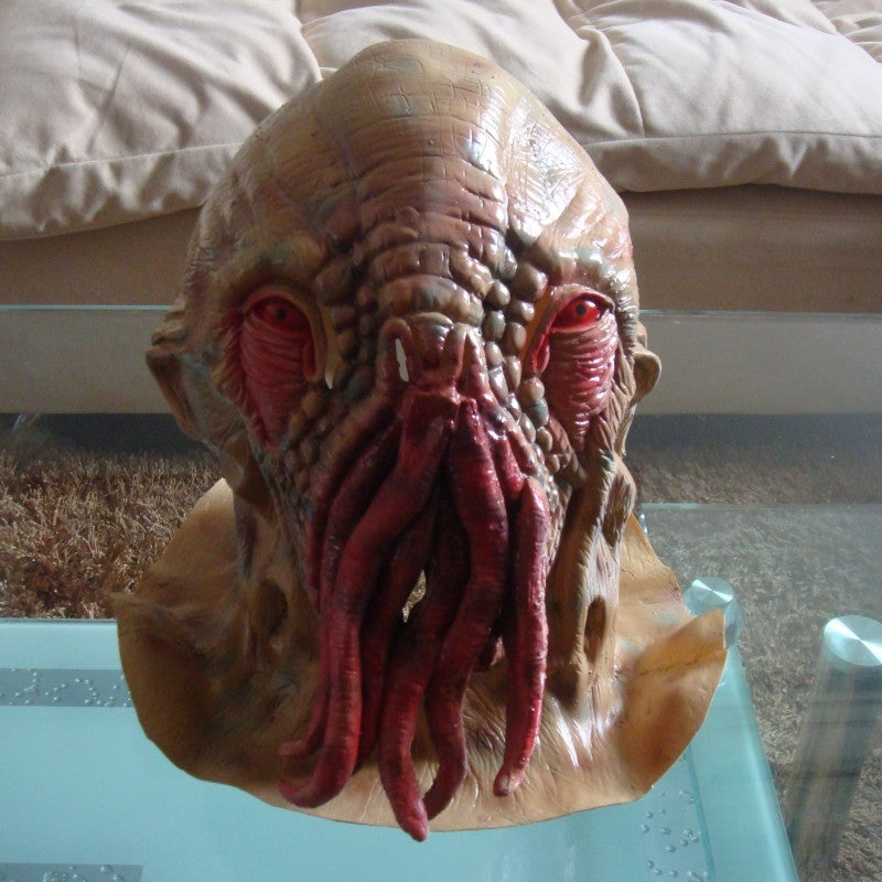 Halloween Mask Latex Tentacle Horror Headgear Fall 2025 3D Changing Face Moving Picture Frame - Tophatter Daily Deals