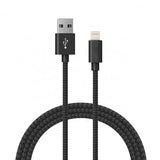 6ft MFI Certified Lightning Charging Cable for iPhone Black Charging Cable - Tophatter Daily Deals