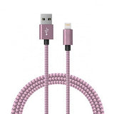 6ft MFI Certified Lightning Charging Cable for iPhone Pink Charging Cable - Tophatter Daily Deals