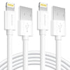 6Ft Overtime Apple MFI Certified Lightning To USB Cable, Phone Charger and Sync Cable 2-Pack Charging Cable - Tophatter Daily Deals