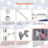 6Ft Stainless Steel Wall Mounted Flag Pole Everything Else - Tophatter Daily Deals