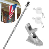 6Ft Stainless Steel Wall Mounted Flag Pole Everything Else - Tophatter Daily Deals