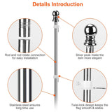 6Ft Stainless Steel Wall Mounted Flag Pole Everything Else - Tophatter Daily Deals