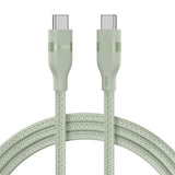 Anker USB-C to USB-C Cable (3 ft / 6 ft, 240W, Upcycled-Braided) 6 ft Sprout Green Batteries & Power Accessories - Tophatter Daily Deals