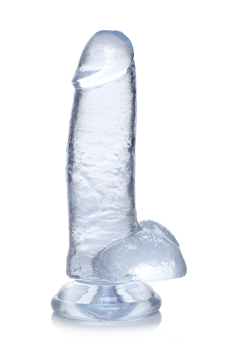 Jock C-Thru 7 Inch Clear TPE Dong with Balls and Suction Cup > Dildos > Realistic Dildos - Tophatter Daily Deals