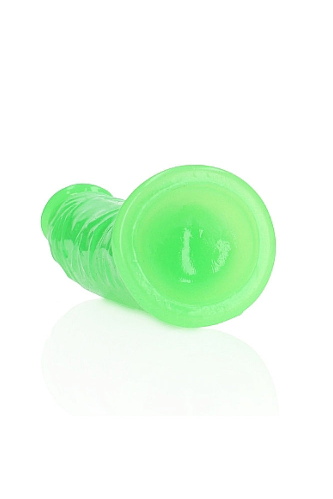 Shots Toys - RealRock - 6" Glow in the Dark Slim Realistic Dildo with Suction Cup Sex Toy - Tophatter Daily Deals