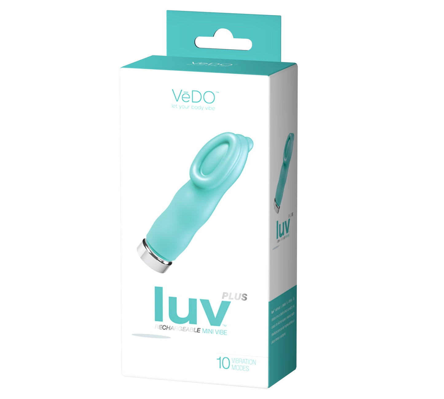 Luv Plus Mini Vibe Turquoise with 10 Modes > Vibrators > Mini Vibrators - Tophatter Daily Deals