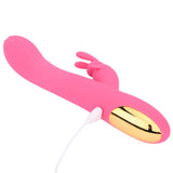 Intimately GG The GG Rabbit Vibe Bright Pink Food-Grade Silicone with Gold Accents > Vibrators > Ladies > Rabbit - Tophatter Daily Deals