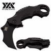 DZS TACTICAL Spring Assisted Open BLACK G10 KARAMBIT Pocket Knife - TOPHATTER'S ARMORY DEALS Collectible Weapons - Tophatter Daily Deals