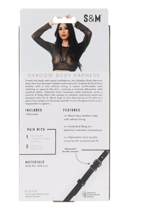 Shadow Body Harness – Faux Leather Adjustable Body Harness > Clothes > Womens Harnesses - Tophatter Daily Deals