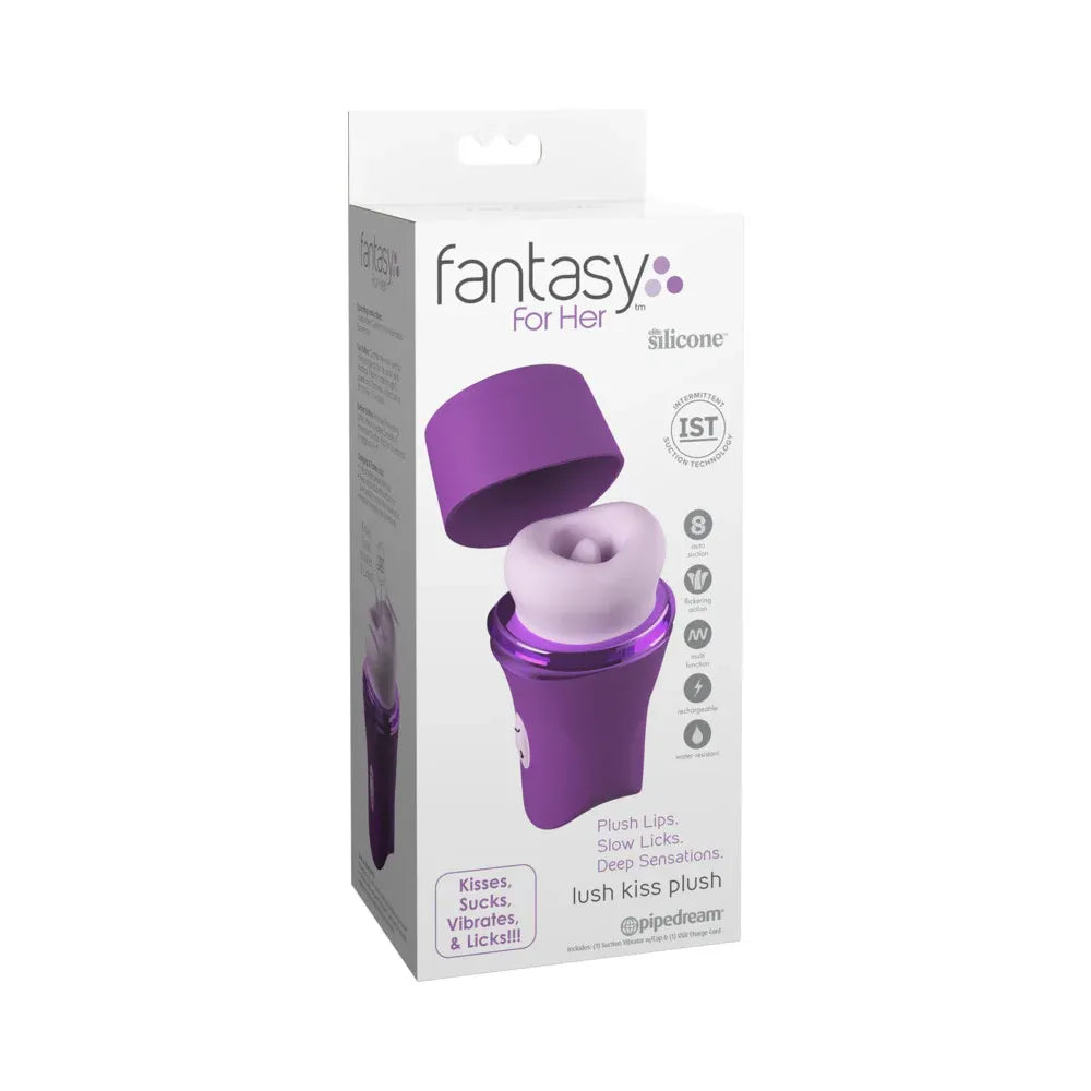 Fantasy for Her Lush Kiss – Silicone Suction and Vibration Lip Toy > Sex Toys For Ladies > Clitoral Vibrators and Stimulators - Tophatter Daily Deals