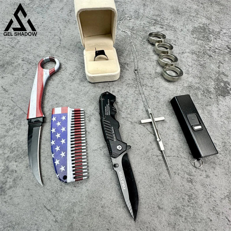 6pcs Pocket defense Tools Christmas Pack 6 pcs pack Christmas Gift Box - Tophatter Daily Deals