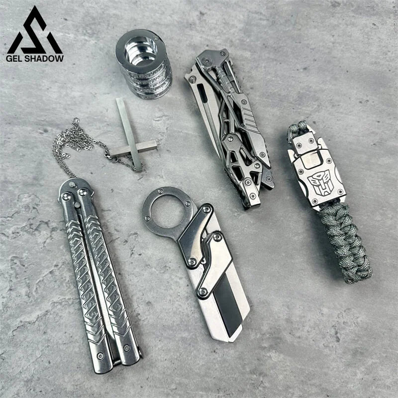 6pcs Silver Pocket defense Knife Tools Pack 6 pcs pack - Tophatter Daily Deals