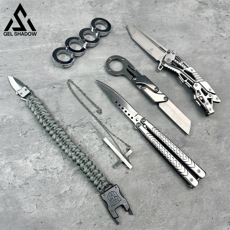 6pcs Silver Pocket defense Knife Tools Pack - Tophatter Daily Deals