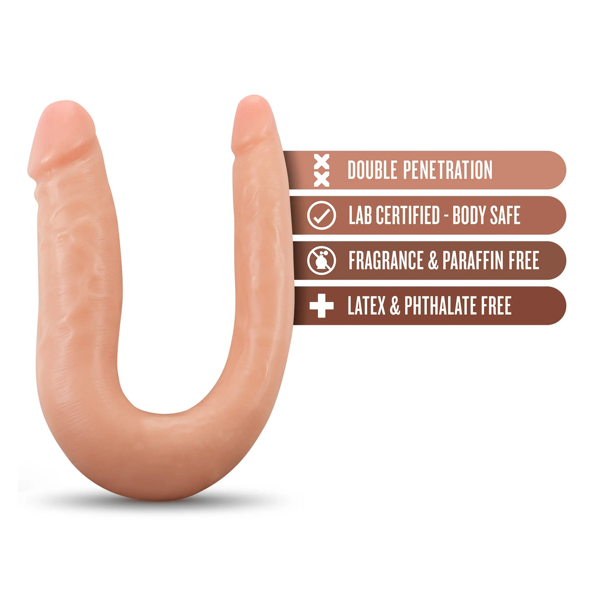 Dr. Skin Mini Double Dong – Soft Flexible Double Penetration Toy > Dildos > Double Dildos - Tophatter Daily Deals