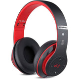 Wireless Bluetooth Headset Black Red Wireless Headset - Tophatter Daily Deals