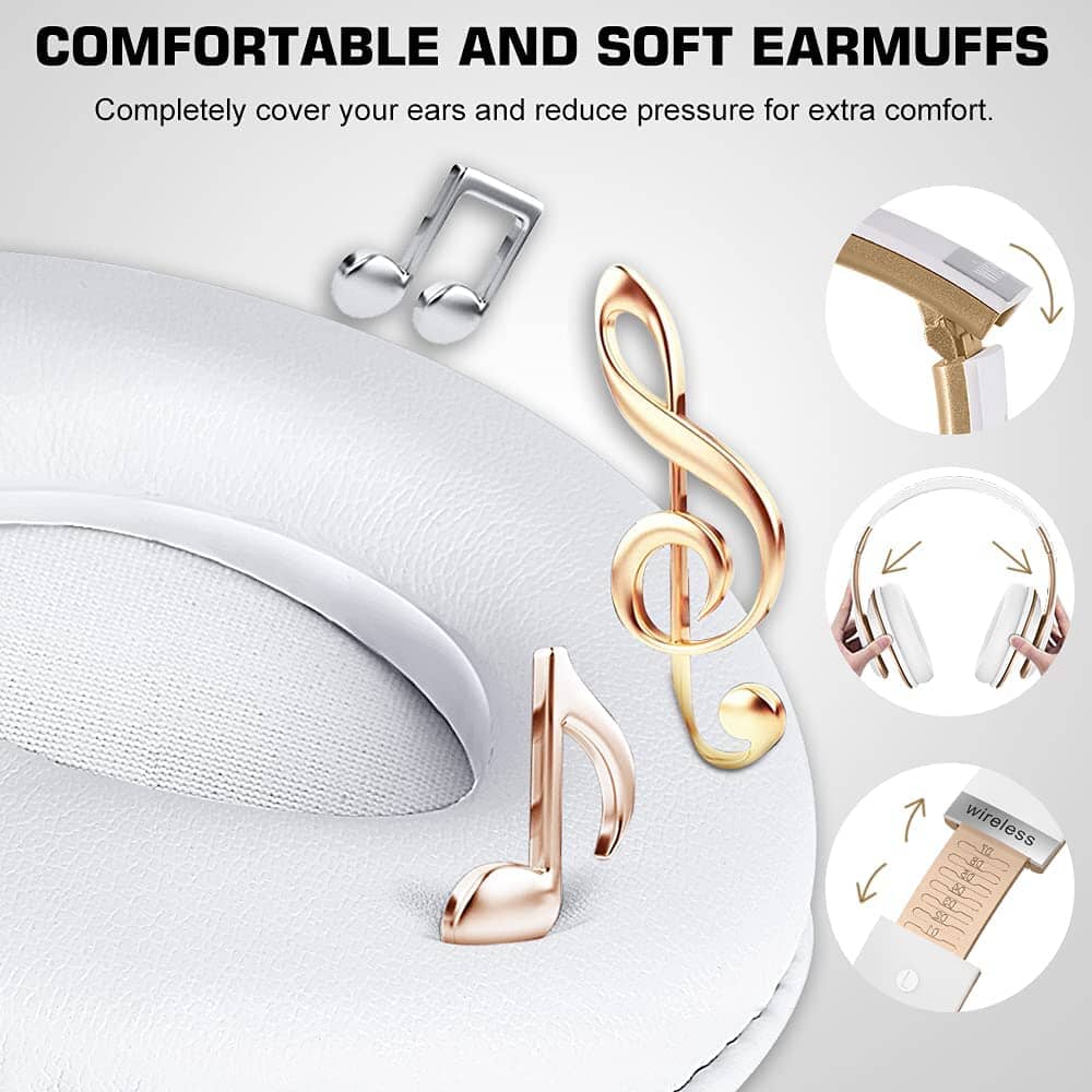 Wireless Bluetooth Headset Over-Ear Headphones - Tophatter Daily Deals