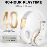 Wireless Bluetooth Headset Over-Ear Headphones - Tophatter Daily Deals