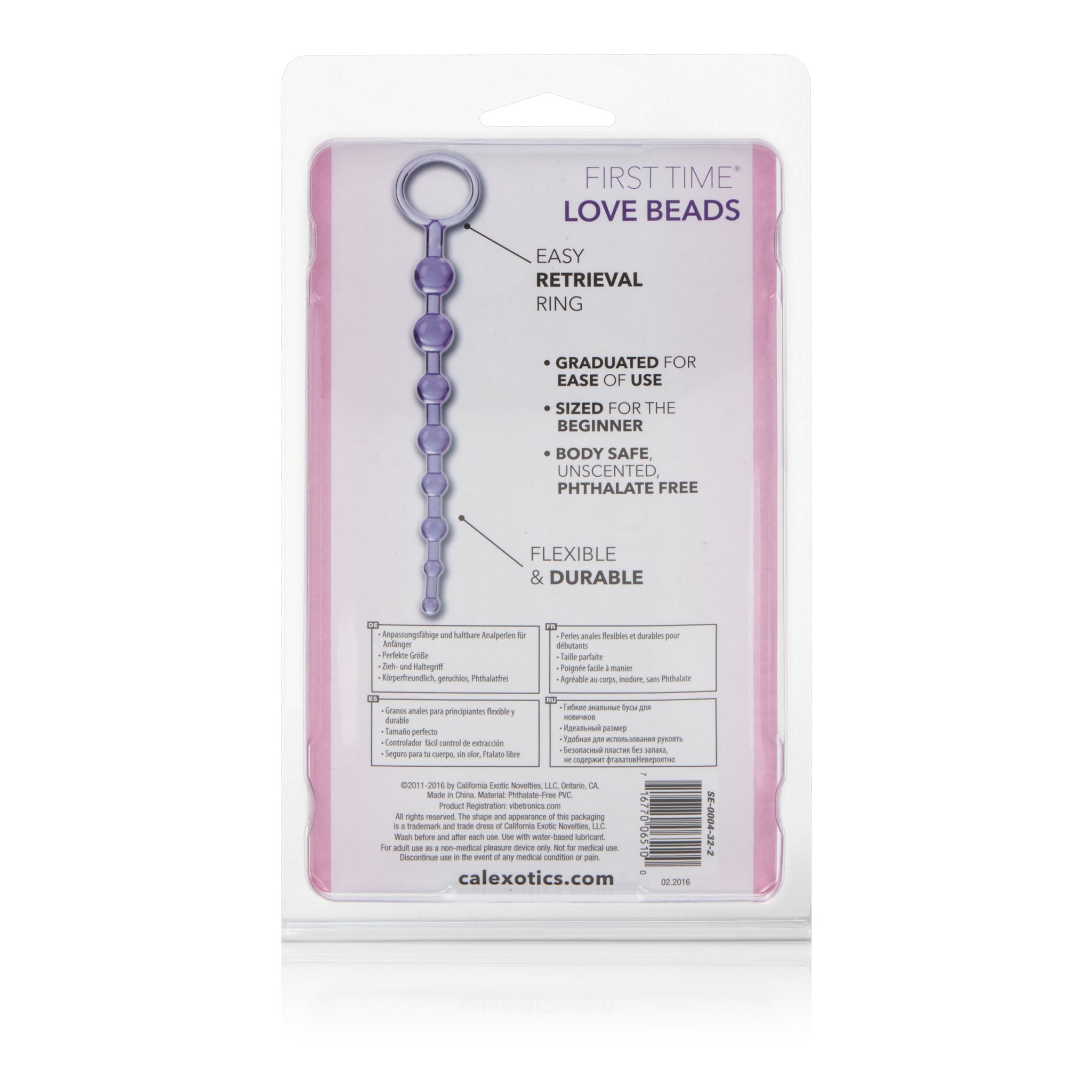 First Time Love Beads Purple Slim Graduated Flexible Anal Beads with EZ Retrieval Ring > Anal Range > Anal Beads - Tophatter Daily Deals