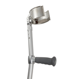 Lofstrand Forearm Crutch with Front Open Stainless-Steel Cuffs Child Short 20" - 27" - Tophatter Daily Deals