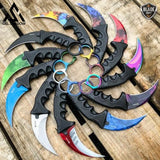 7.5" CSGO Combat Knife Fixed Blade Hawkbill Neck Doppler NEW-GS143 CSGO - Tophatter Daily Deals