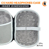CentralSound EVA Hard Zippered Headphones Protective Carrying Case - Black Audio Accessories - Tophatter Daily Deals