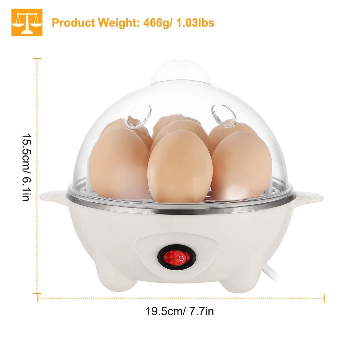 7 Capacity Electric Egg Cooker Kitchen Appliances - Tophatter Daily Deals