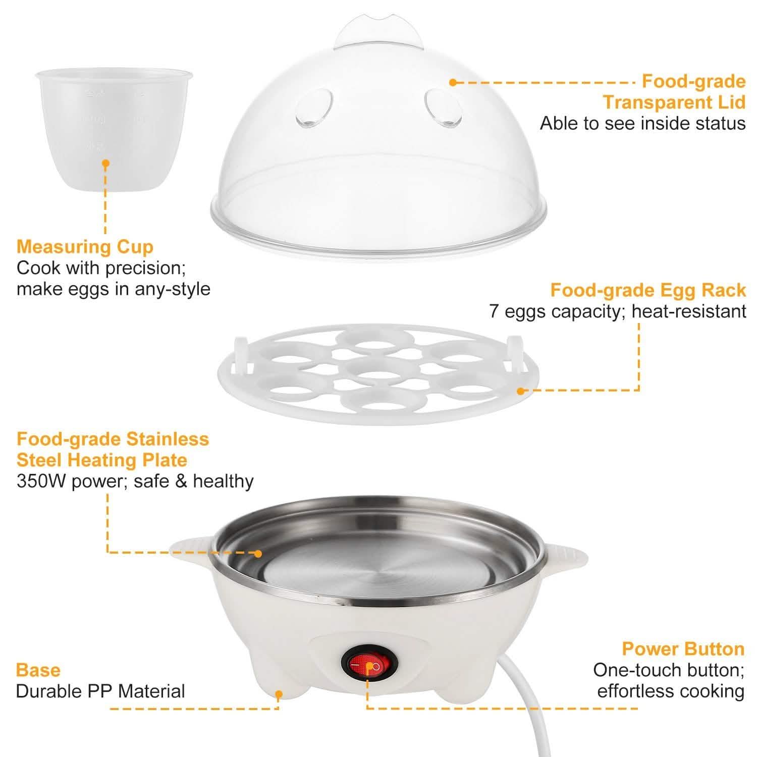 7 Capacity Electric Egg Cooker Kitchen Appliances - Tophatter Daily Deals