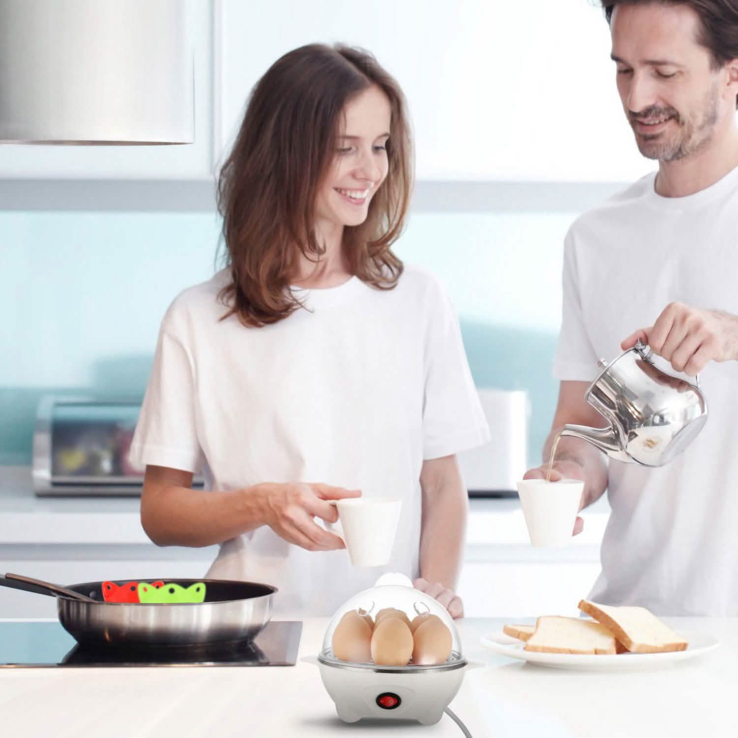 7 Capacity Electric Egg Cooker Kitchen Appliances - Tophatter Daily Deals