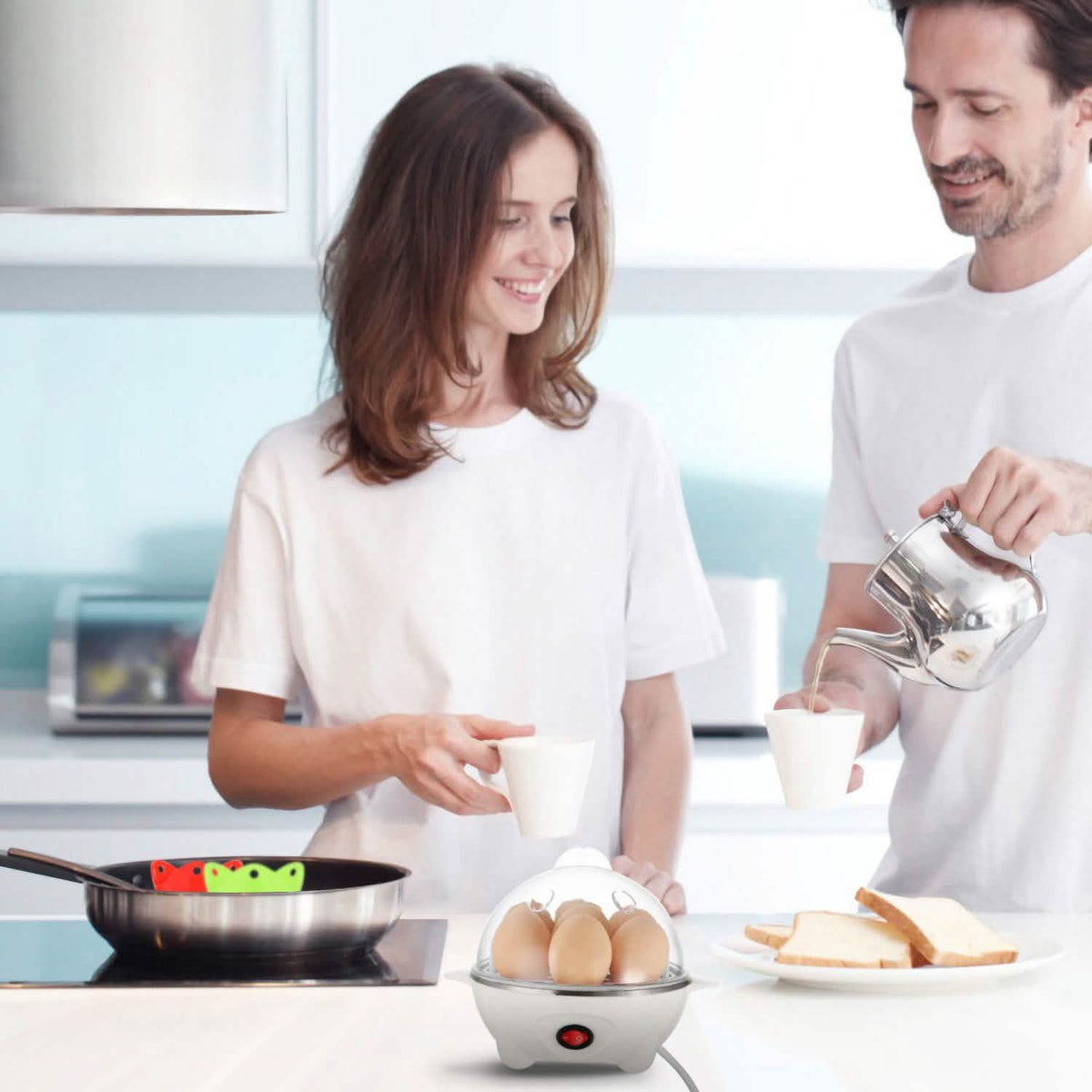 7 Capacity Electric Egg Cooker Kitchen Appliances - Tophatter Daily Deals