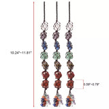 7 Chakra Gemstones Reiki Healing Crystals Tassel Wall Car Hanging Ornament Automotive - Tophatter Daily Deals