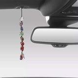 7 Chakra Gemstones Reiki Healing Crystals Tassel Wall Car Hanging Ornament Automotive - Tophatter Daily Deals