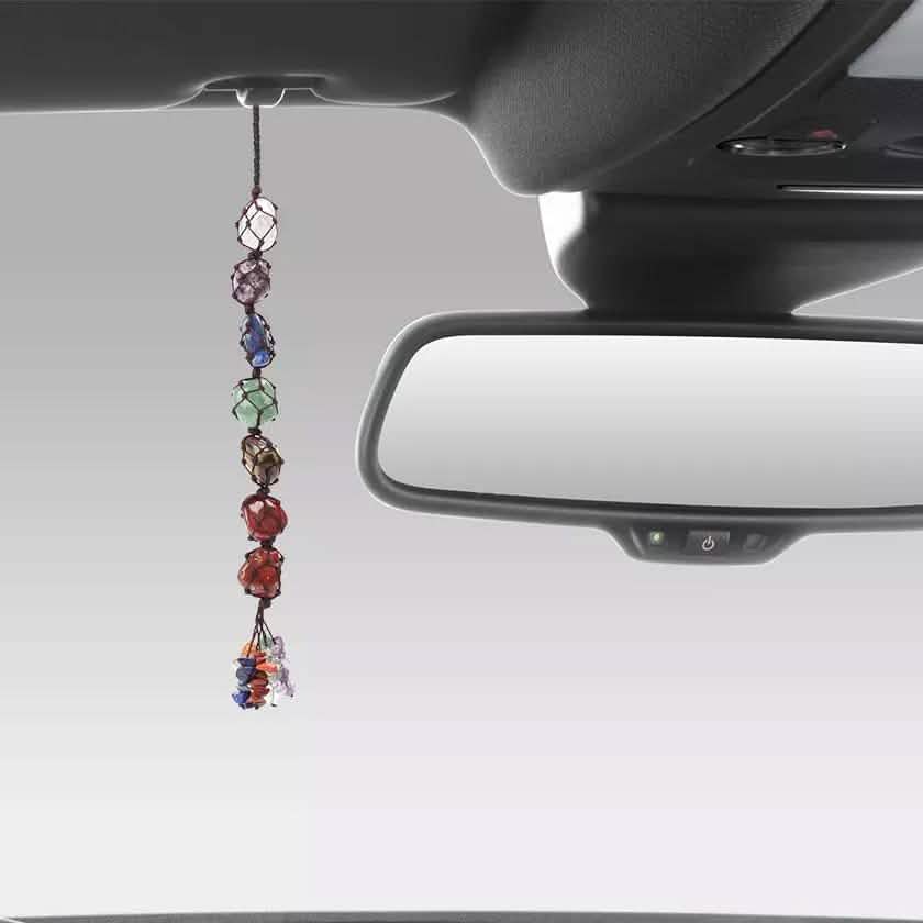 7 Chakra Gemstones Reiki Healing Crystals Tassel Wall Car Hanging Ornament Automotive - Tophatter Daily Deals