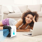 7-Color Change Portable Mini Air Conditioner Cooling Fan Household Appliances - Tophatter Daily Deals