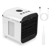 7-Color Change Portable Mini Air Conditioner Cooling Fan Household Appliances - Tophatter Daily Deals