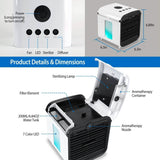 7-Color Change Portable Mini Air Conditioner Cooling Fan Household Appliances - Tophatter Daily Deals