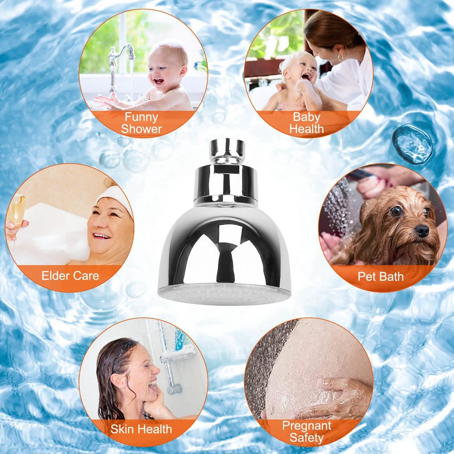 7 Color Changing LED Shower Head Bath - Tophatter Daily Deals