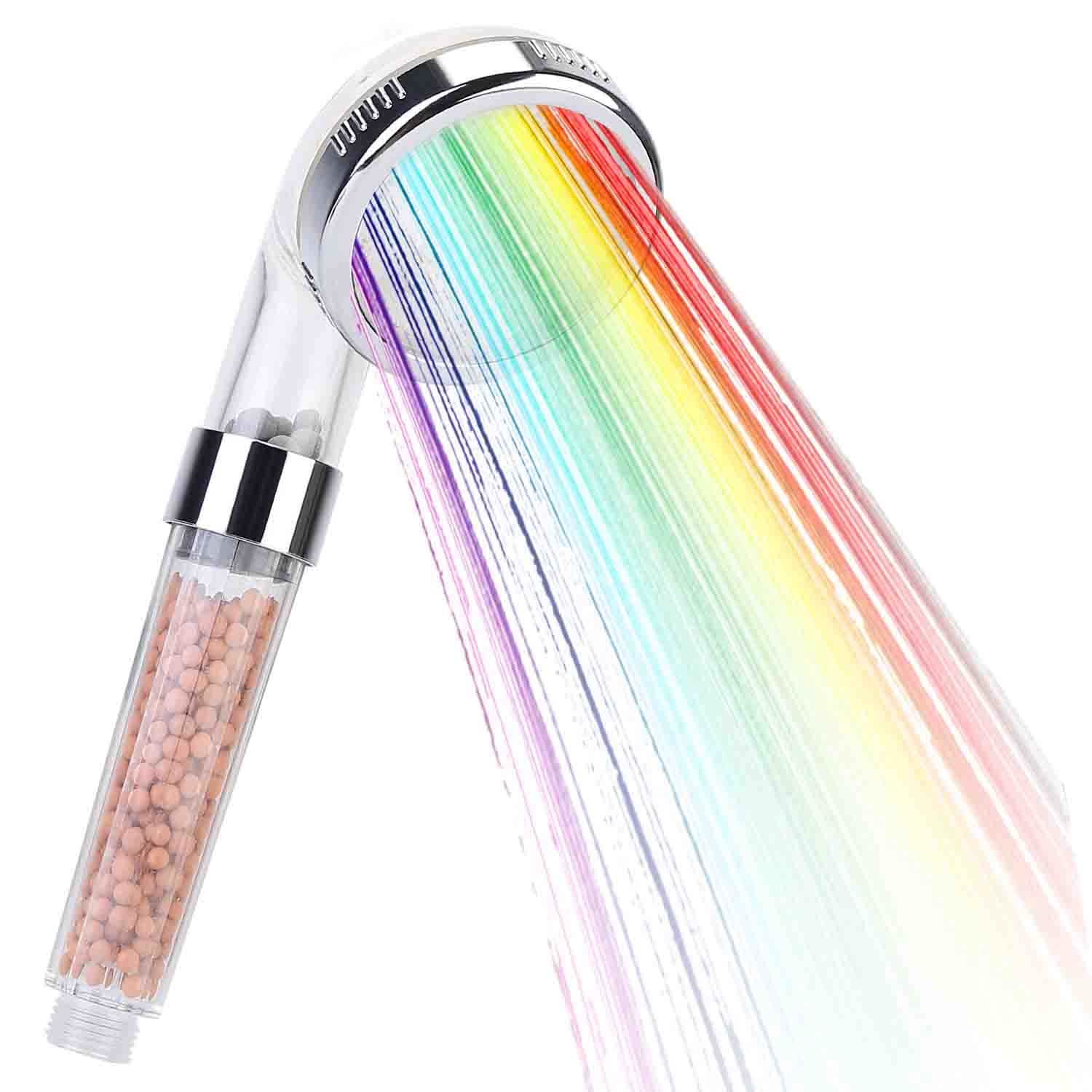 7 Color Changing Light Handheld Shower Head Bath - Tophatter Daily Deals